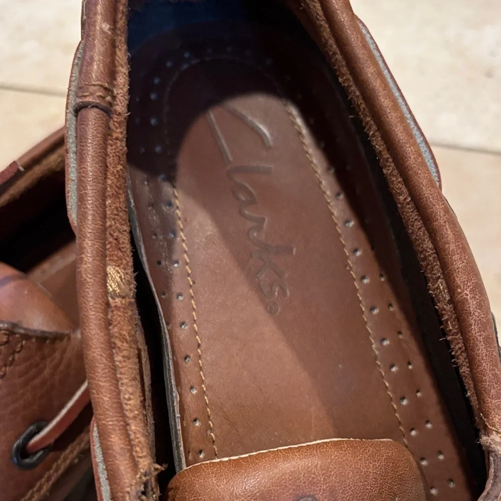 Clarks Leather Boat Shoes